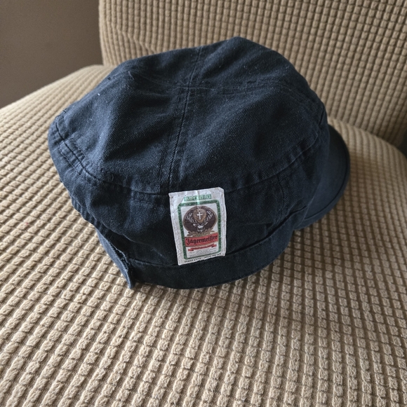 Jagermeister Logo Black Military Cadet Adjustable Hat Light Wear - Picture 2 of 5